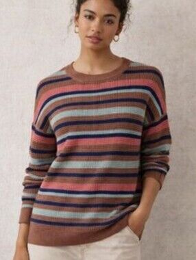 Rei Cooperative Wallace Lake Waffle Knit Stripe Crewneck Pullover